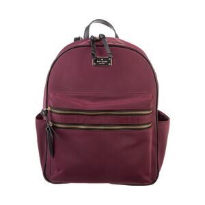 Kate Spade New York Bradley Wilson Road Large Nylon Leather Trim Backpack